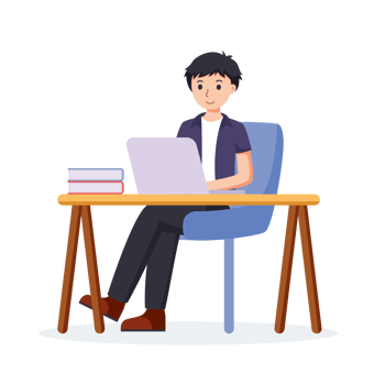 Work from home, co-working space illustration png