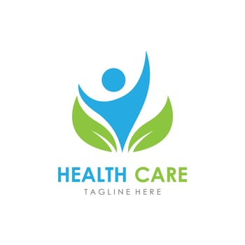 Human character logo sign vector
