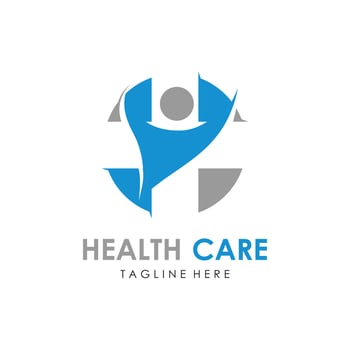 Human character logo sign vector