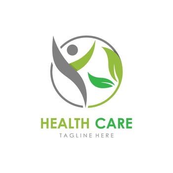 Human character logo sign vector