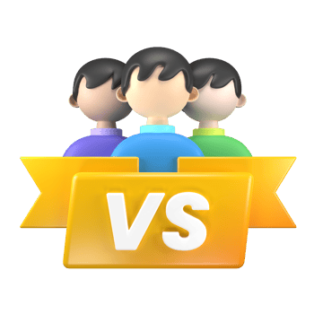 Versus 3D illustration png