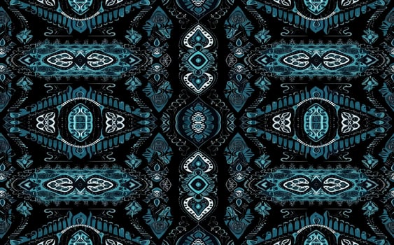 Ethnic abstract ikat pattern. Seamless pattern in tribal, folk embroidery, Mexican style. Aztec geometric art ornament print.Design for carpet, wallpaper, clothing, wrapping, fabric, cover, textile vector