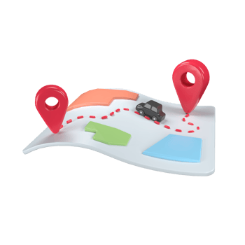 Map Location 3D illustration png