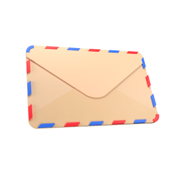 Envelope letter 3D illustration png