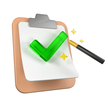Approval 3D illustration png