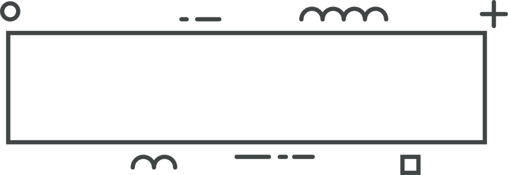 Line banner in flat style png