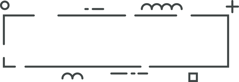 Line banner in flat style png