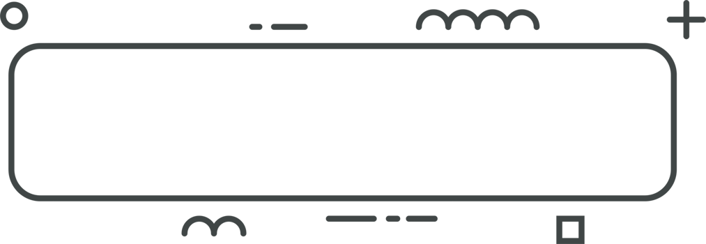 Line banner in flat style png