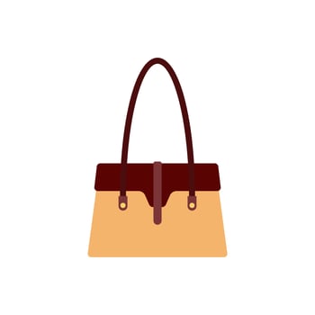 woman handbag flat design vector illustration. Leather handbags. Woman colorful luxury modern hand bag with handle, beautiful clutch and accessory vector