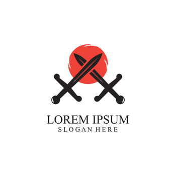 sword logo design. vector