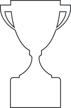 Line trophy cup png