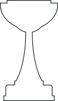Line trophy cup png