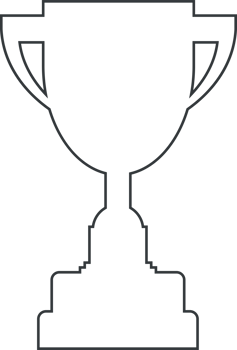Line trophy cup png