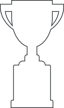Line trophy cup png