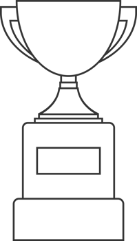 Line trophy cup clip art png