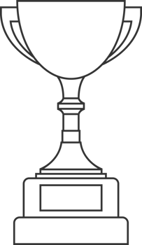 Line trophy cup clip art png