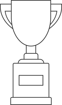Line trophy cup clip art png