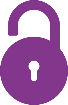 Padlock icon in flat style clip art png