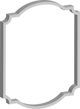 3D vintage frame png