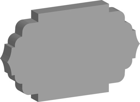 3D vintage frame png