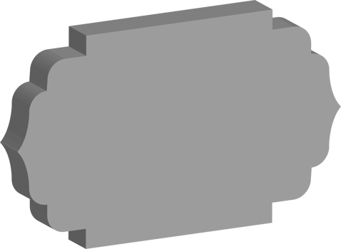 3D vintage frame png