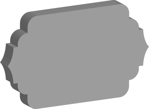 3D vintage frame png