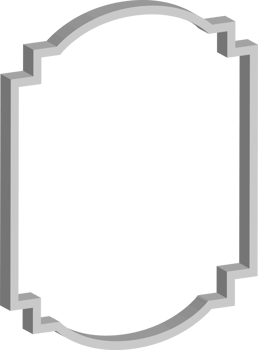 3D vintage frame png