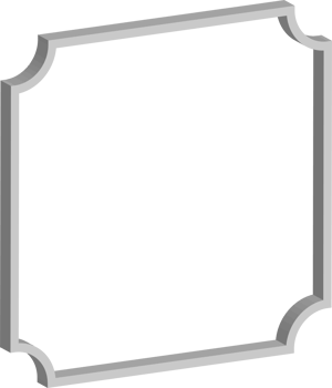 3D vintage frame png