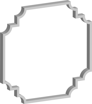 3D vintage frame png