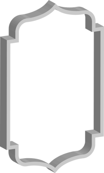3D vintage frame png