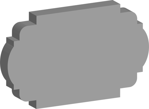 3D vintage frame png
