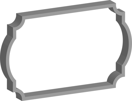 3D vintage frame png