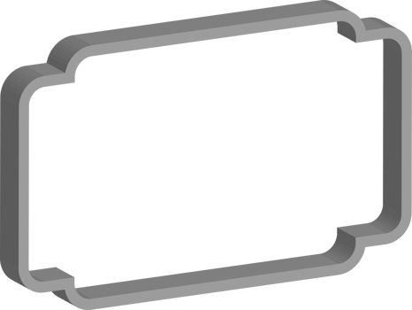 3D vintage frame png