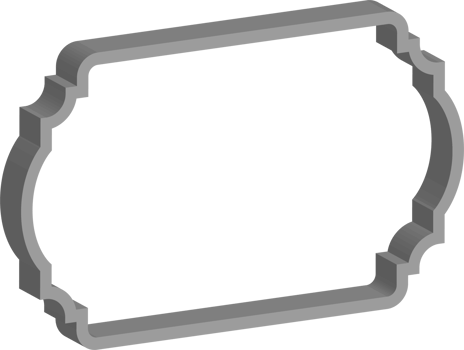3D vintage frame png