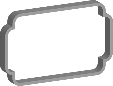 3D vintage frame png