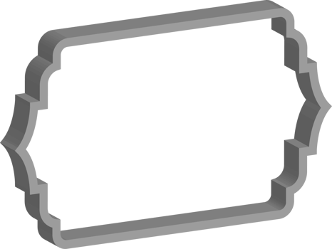 3D vintage frame png