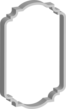 3D vintage frame png