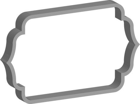 3D vintage frame png