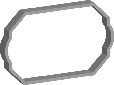 3D vintage frame png