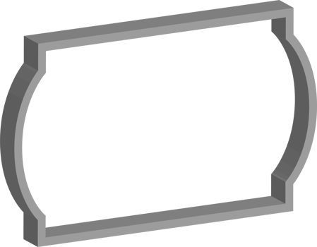 3D vintage frame png