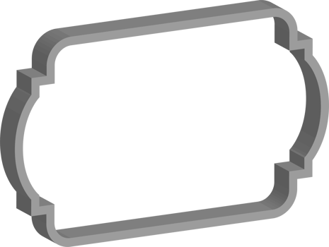 3D vintage frame png