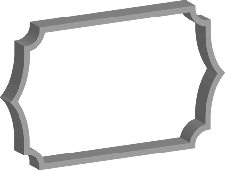 3D vintage frame png