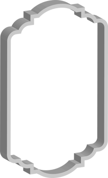 3D vintage frame png
