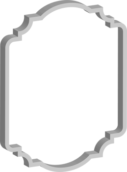 3D vintage frame png