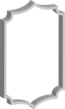 3D vintage frame png