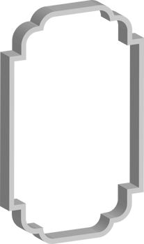 3D vintage frame png