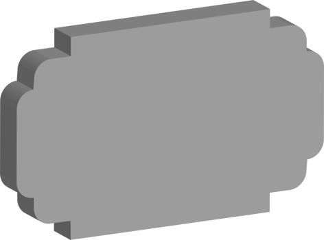 3D vintage frame png