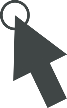 Pointer click sign and symbol png