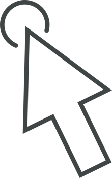 Pointer click sign and symbol png