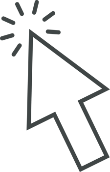 Pointer click sign and symbol png
